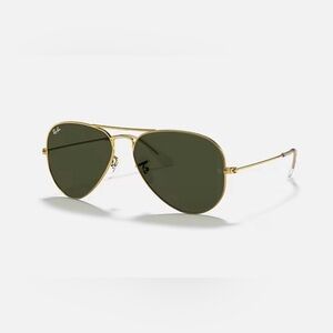 RAY BAN AVIATOR REVERSE GOLD & GREEN. like new!